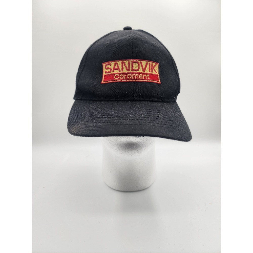 Sandvik coromant black baseball cap hat snap back